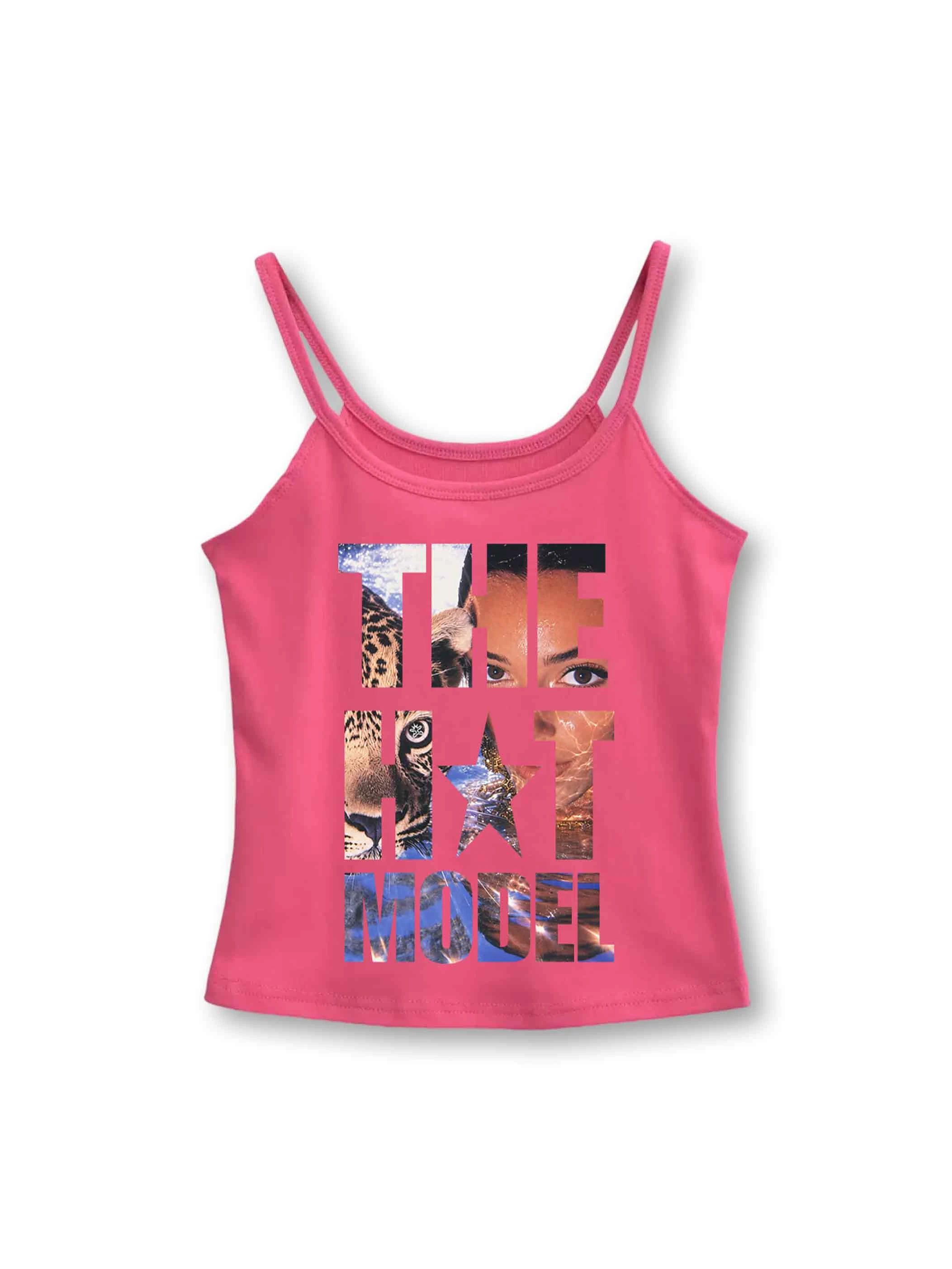 Leopard Portrait Slim Cami-605