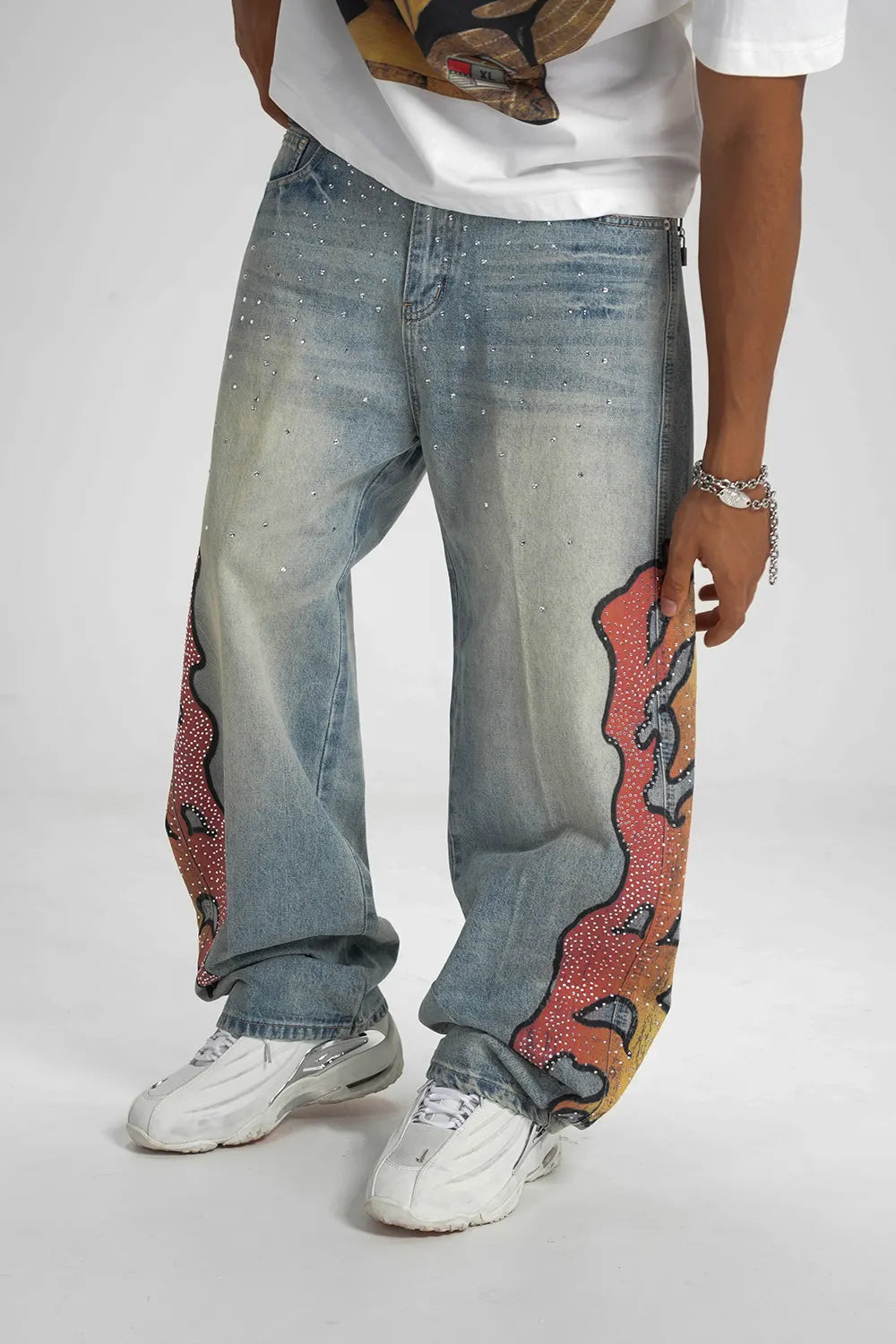 Vaqueros anchos Sparkle Tribal Fire-611