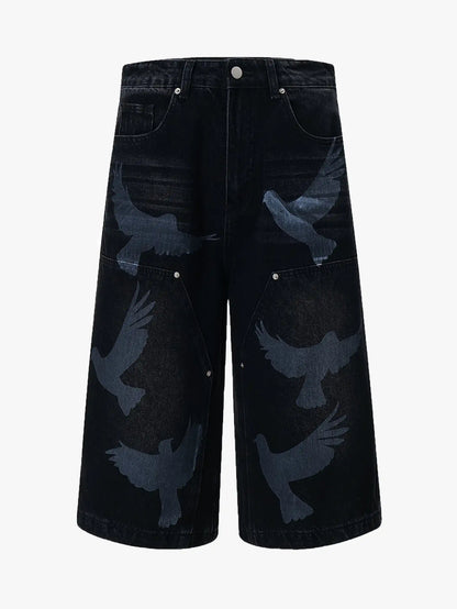Bird Flight Denim Shorts - S966