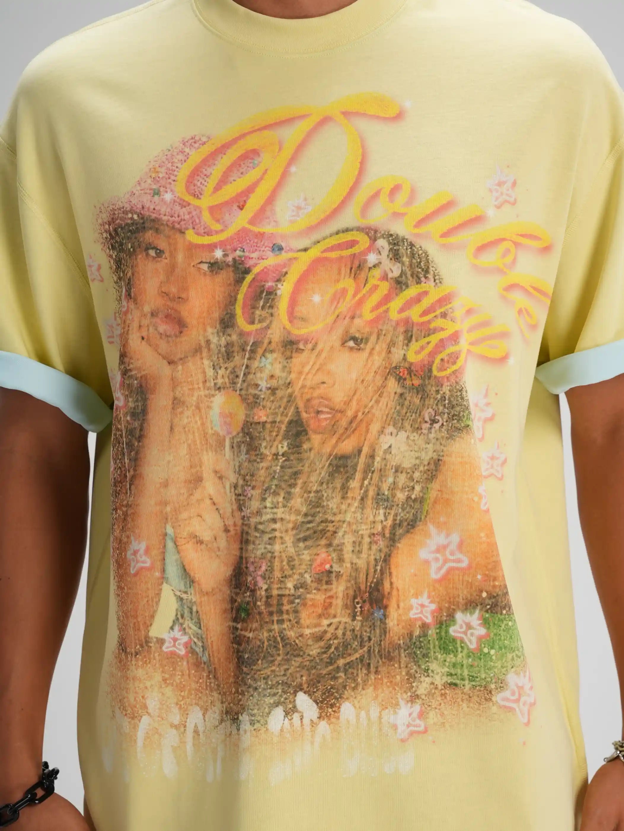 Vintage 90s Girls Two Tone Tee-614