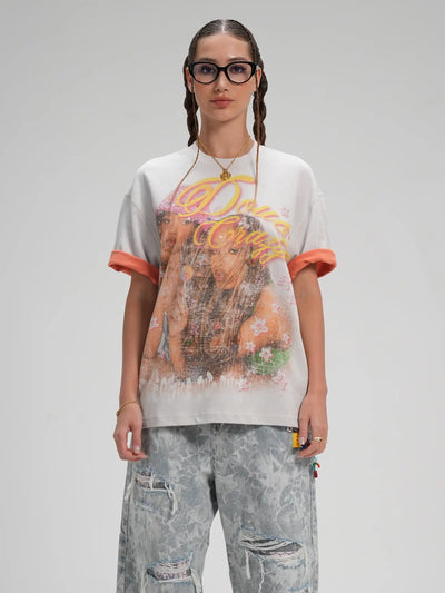 Vintage 90s Girls Two Tone Tee-614