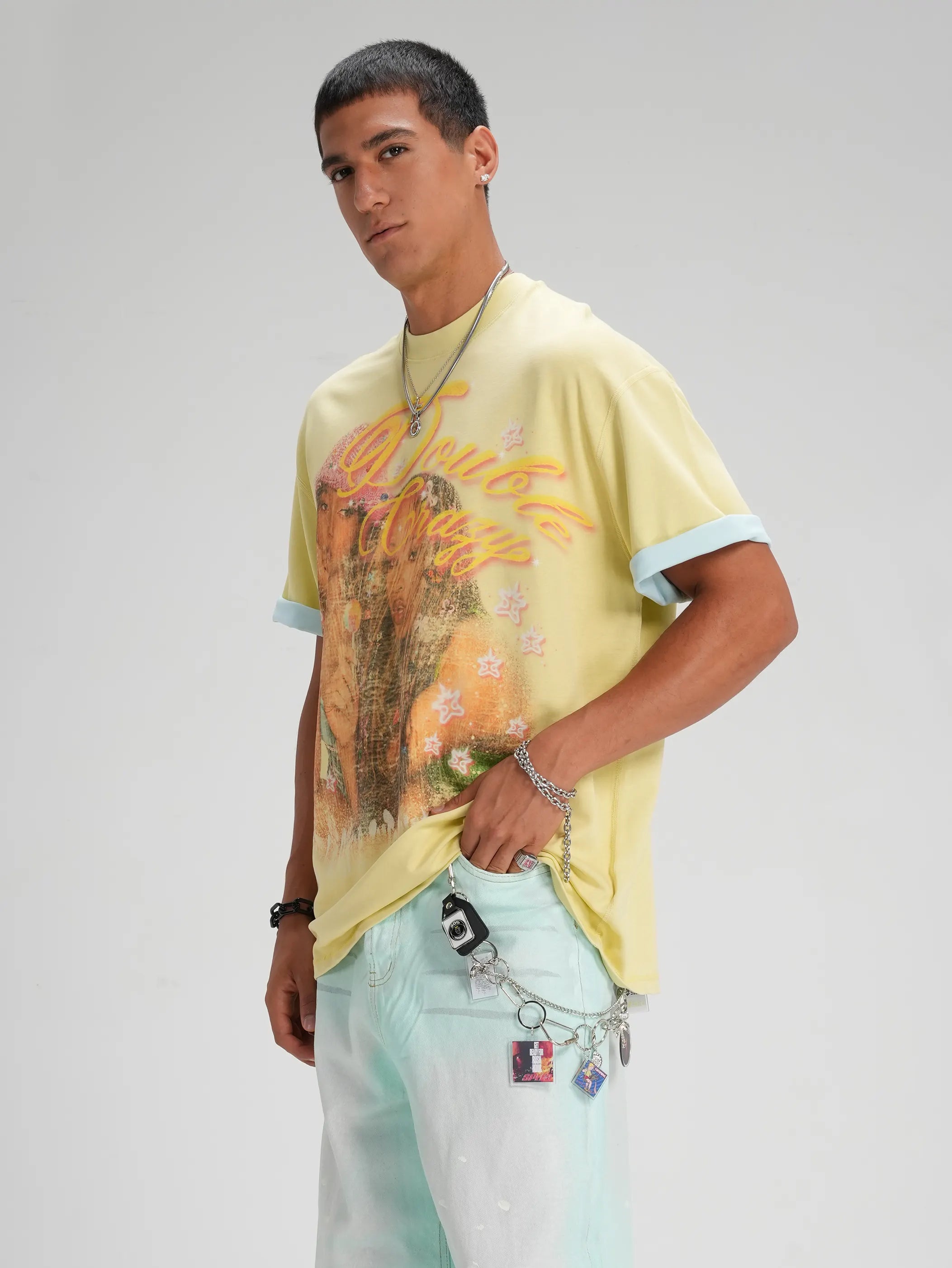 Vintage 90s Girls Two Tone Tee-614