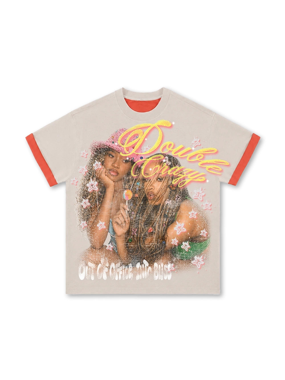 Vintage 90s Girls Two Tone Tee-614