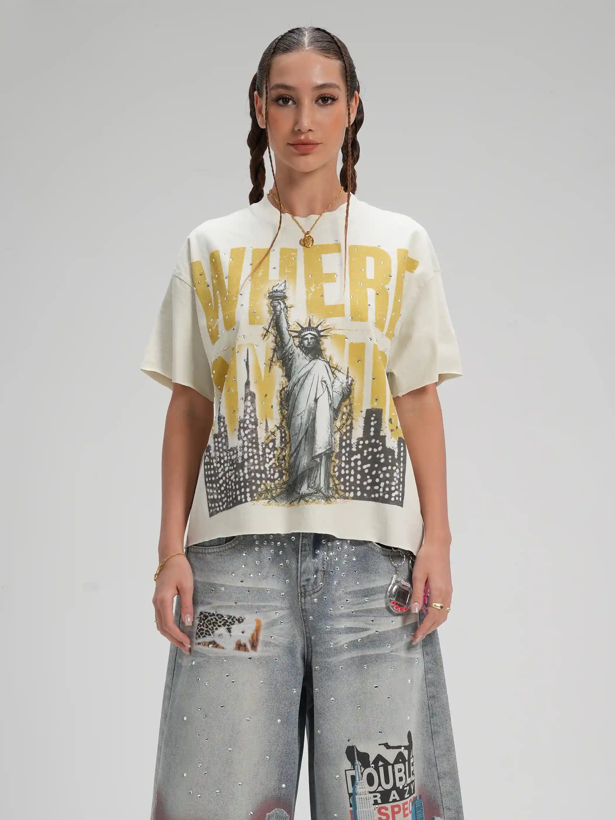 Liberty Slogan Vintage Tee-656