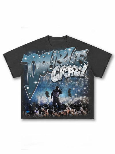 Distressed Rockstar Faded Tee-617