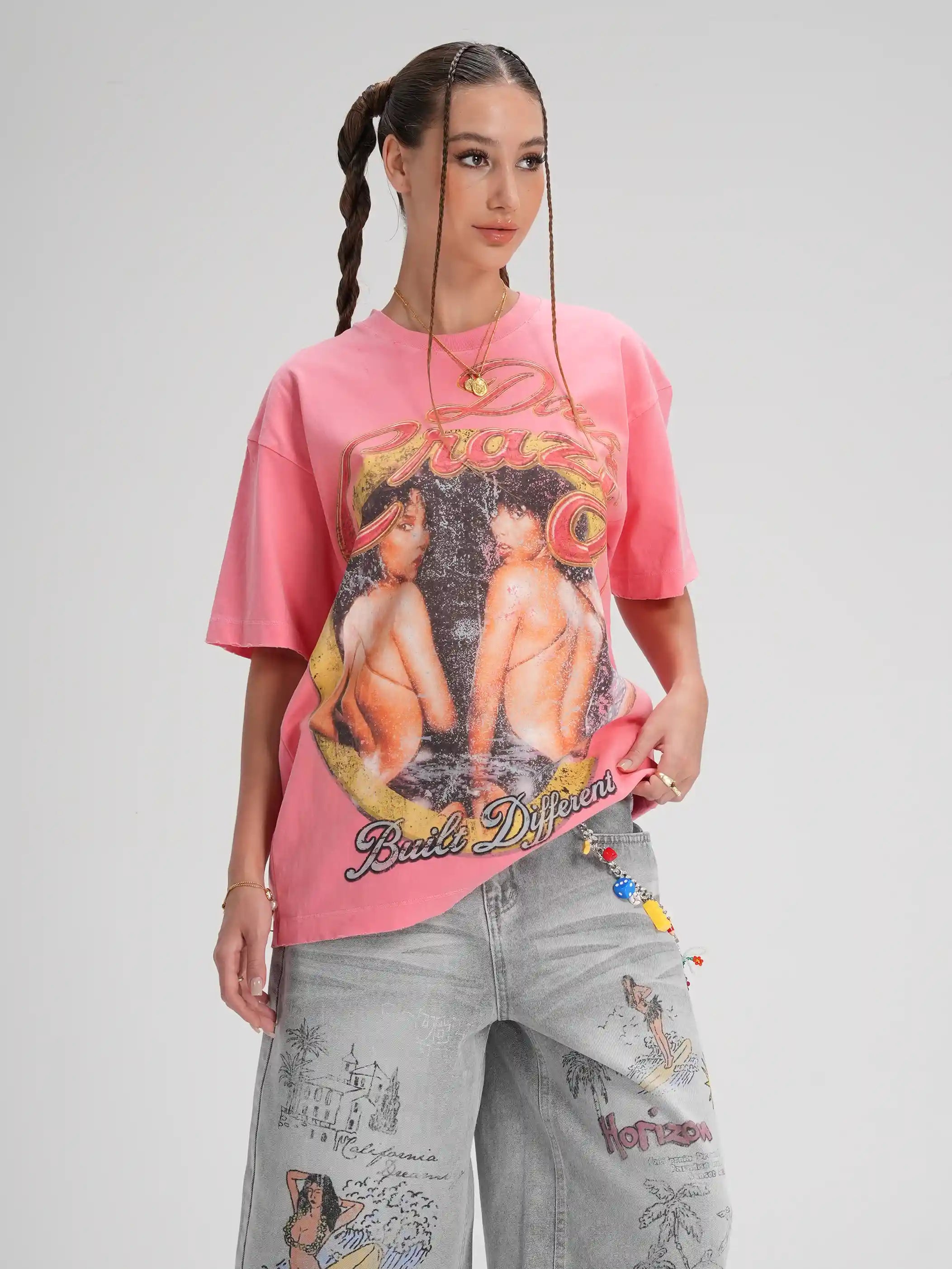 90s Faded R&B Poster Loose Tee-619