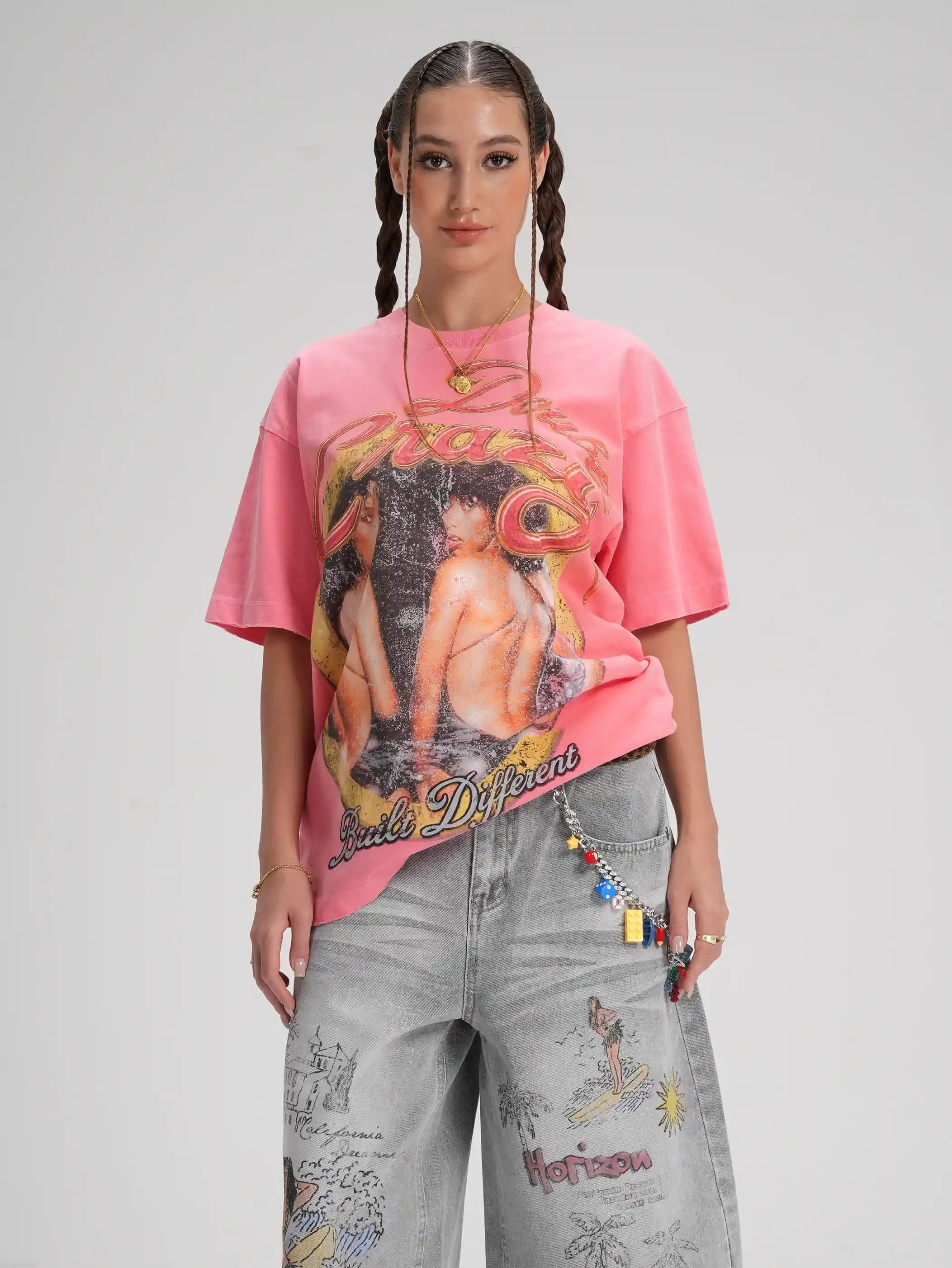 90s Faded R&B Poster Loose Tee-619