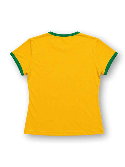 Leopard Brazil Ringer Baby Tee-627