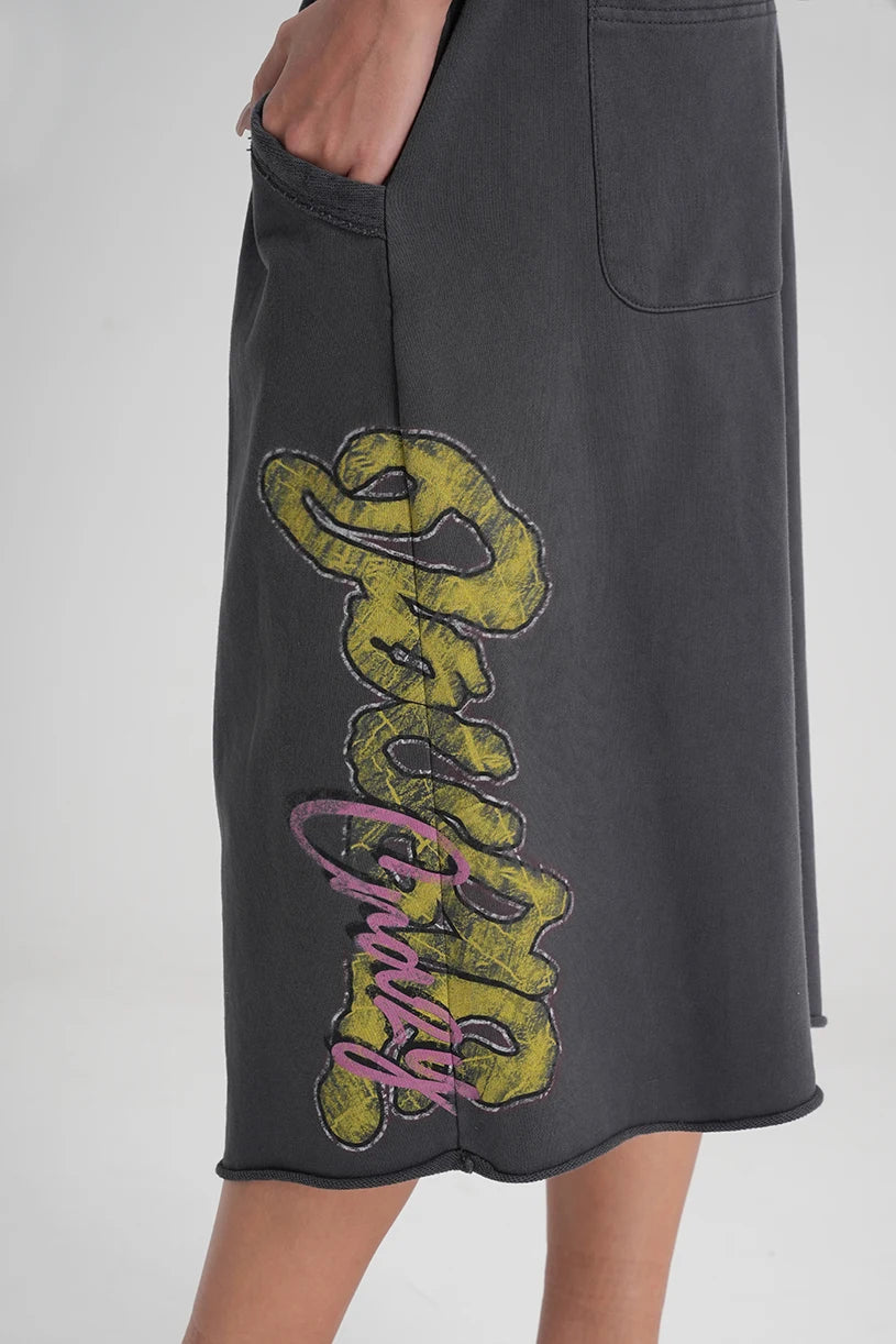 Pantalones cortos de dobladillo deshilachado Sparkle Script-630