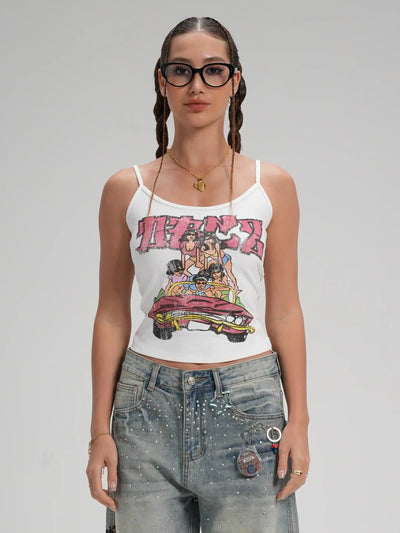 Camiseta Retro con Tirantes para Niñas Años 90 - 641