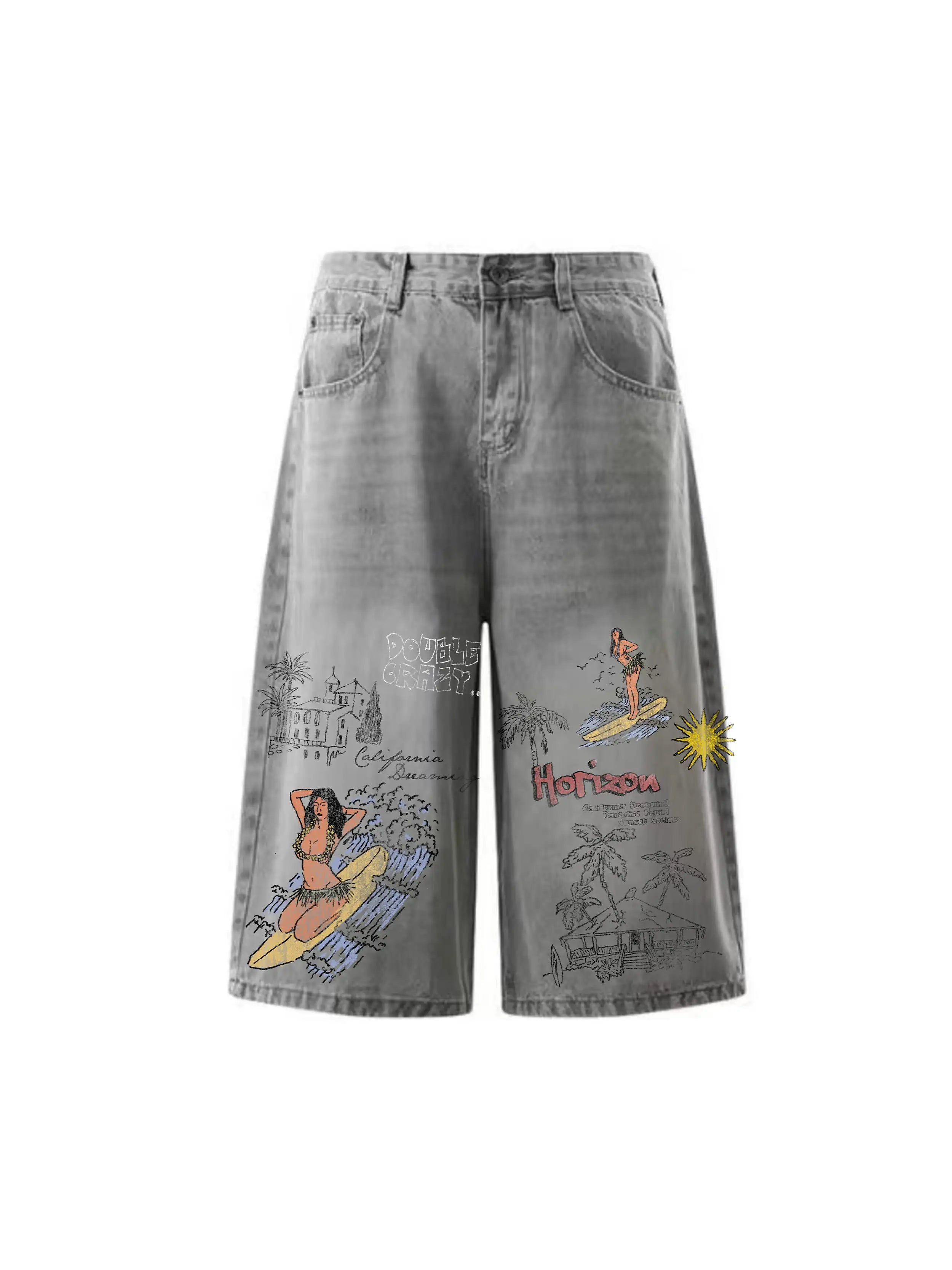 Surfer Girl Baggy Shorts-644
