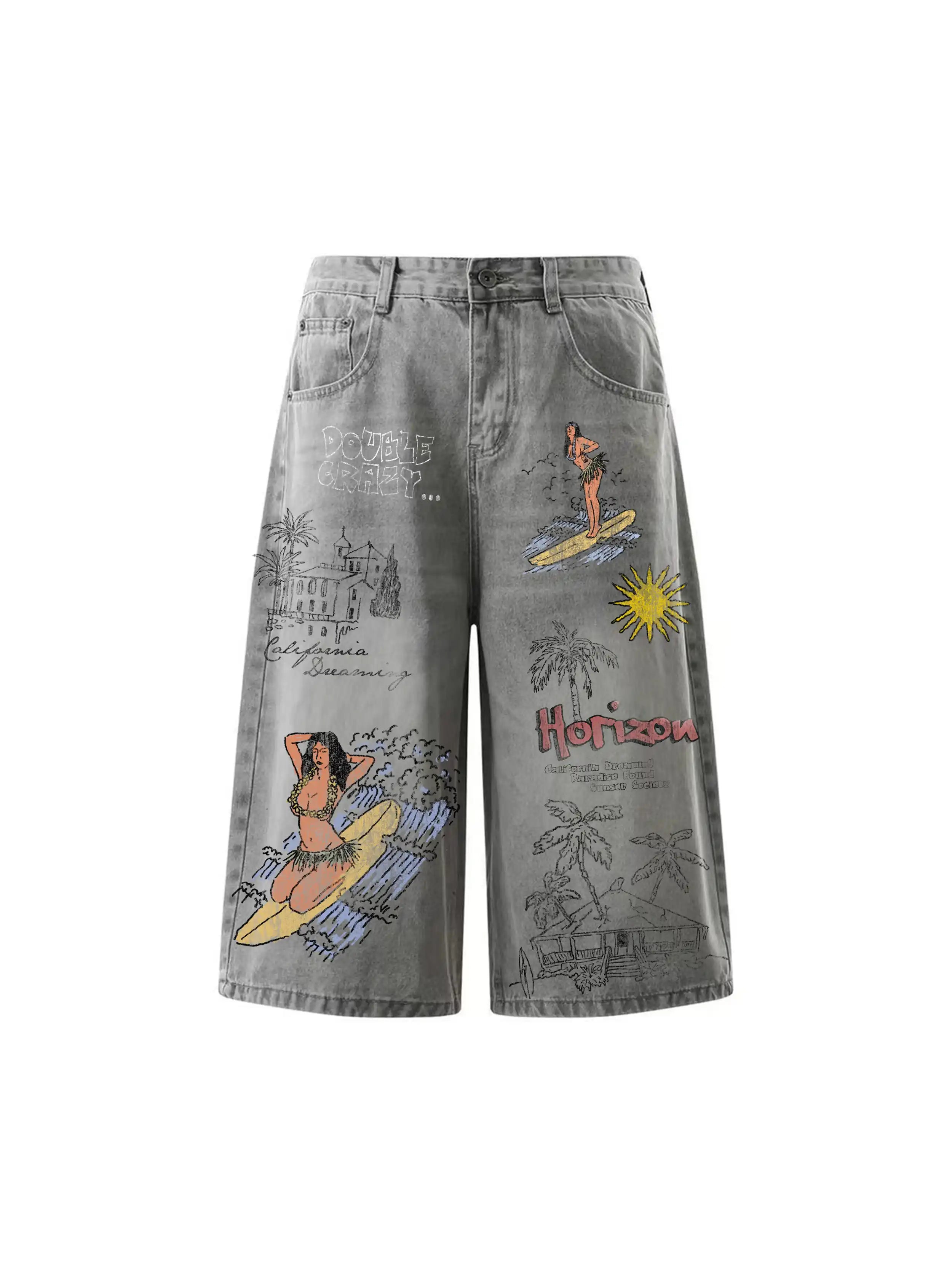 Surfer Girl Baggy Shorts-644