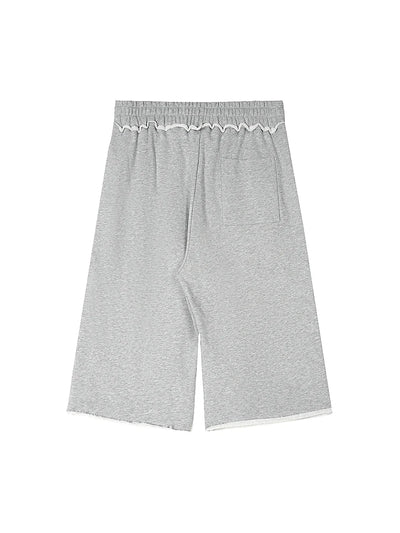Rhinestone Flame Sweat Jorts-645