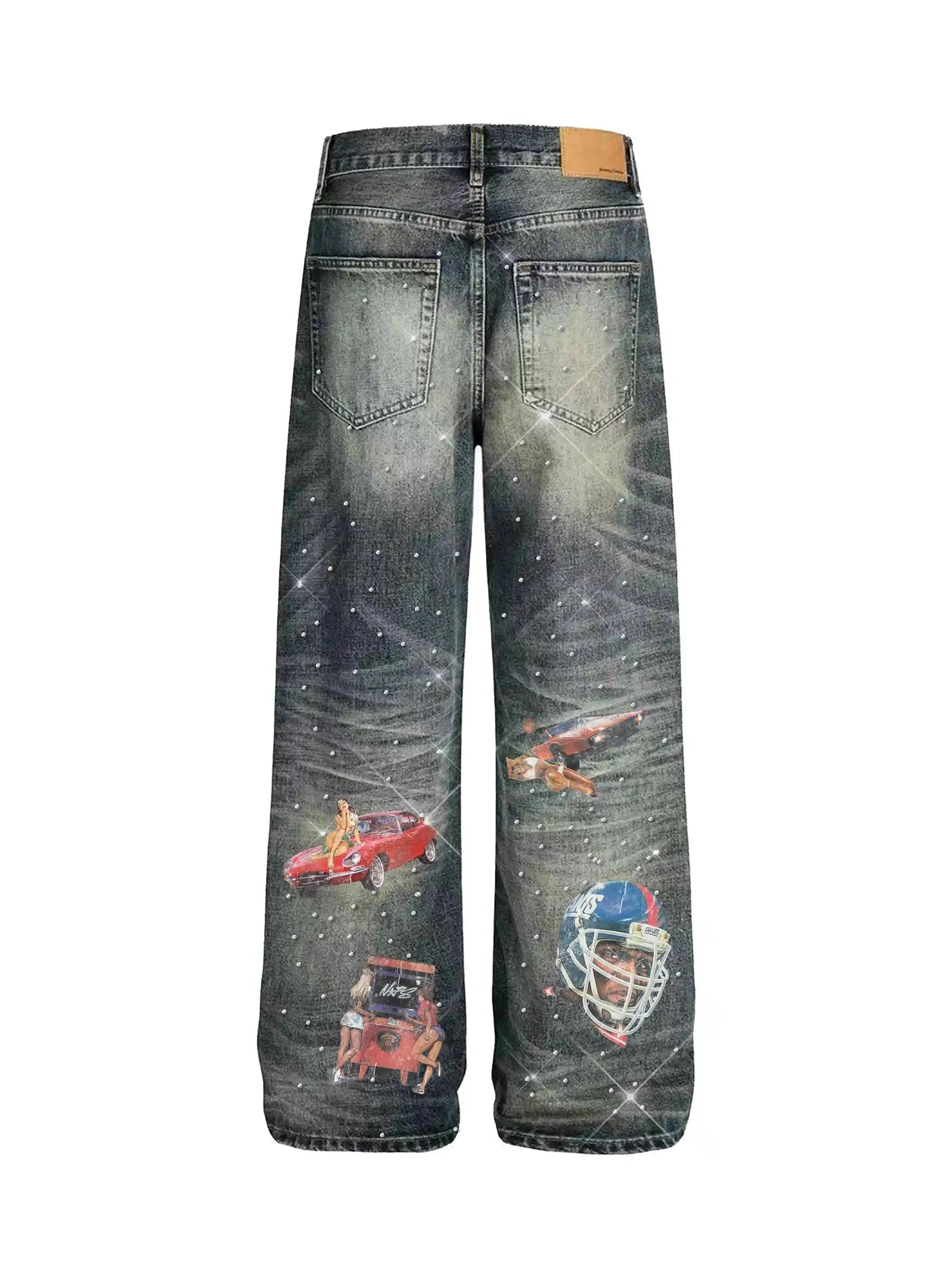 90s Pop Art Collage Denim-647