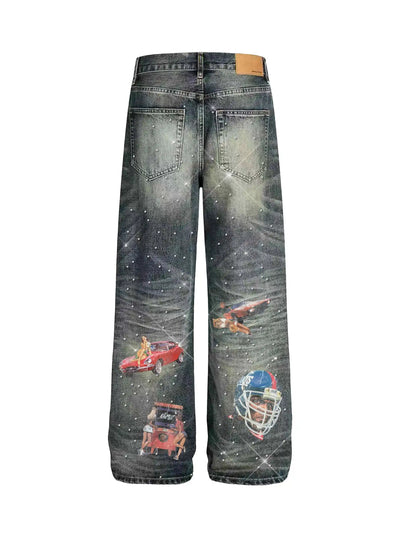 90s Pop Art Collage Denim-647