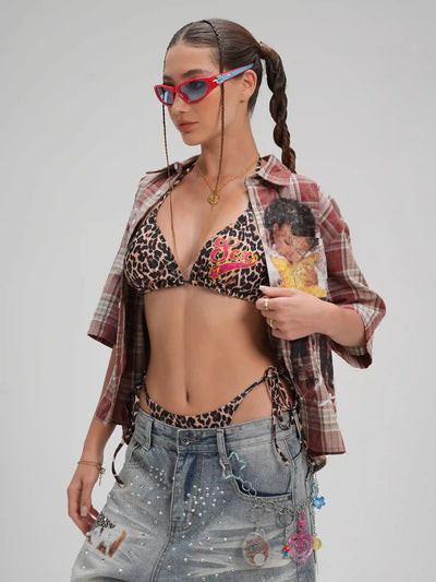 Conjunto de Bikini Leopard Sex Star-652