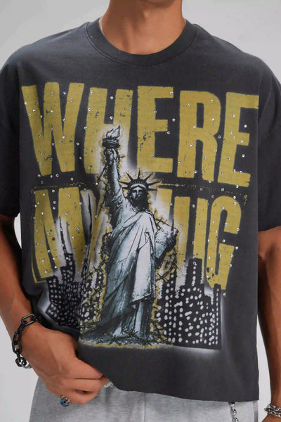 Liberty Slogan Vintage Tee-656