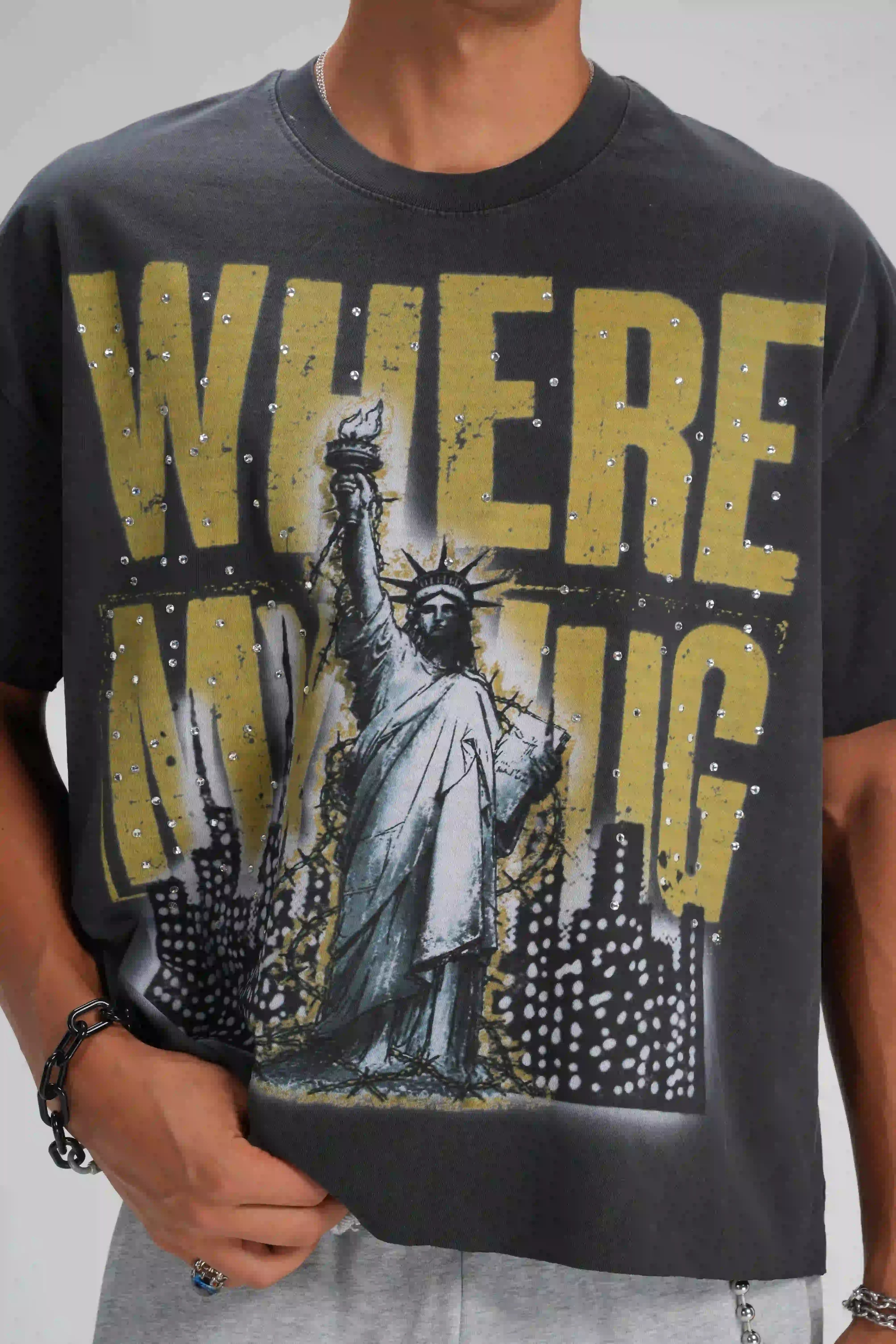Liberty Slogan Vintage Tee-656