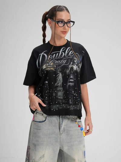 Camiseta Bling City Never Sleeps-659