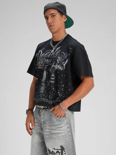 Camiseta Bling City Never Sleeps-659