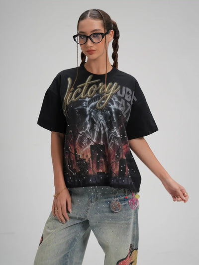 Burning City Liberty Tee-660