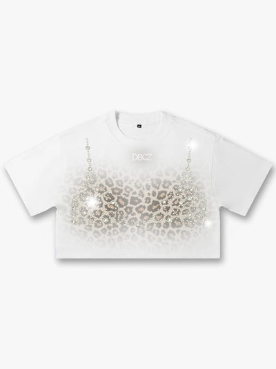 Bling Leopard Bikini Crop Top-661