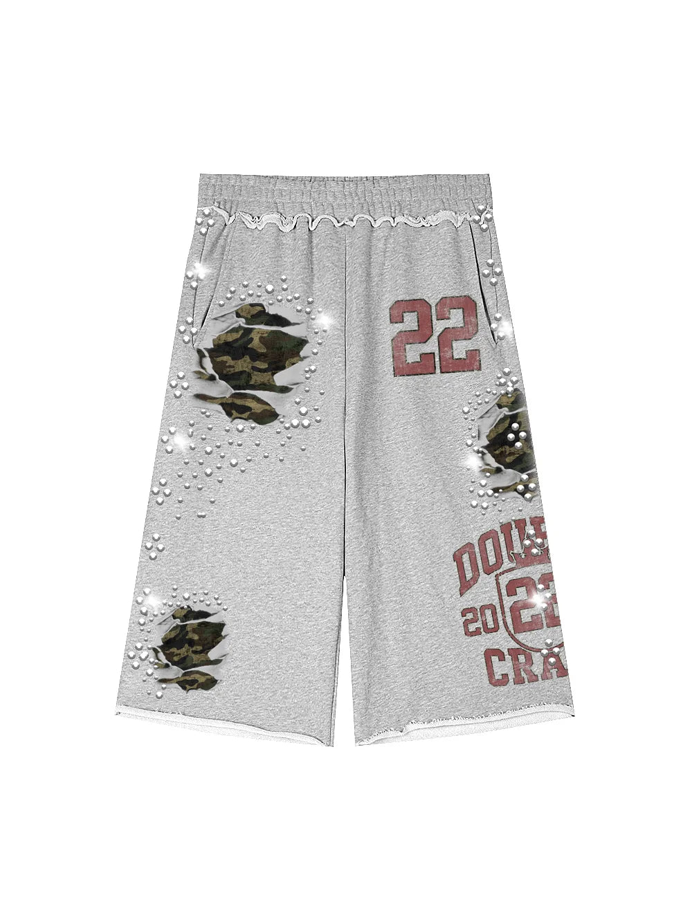 Varsity Camo Sweat Jorts-662