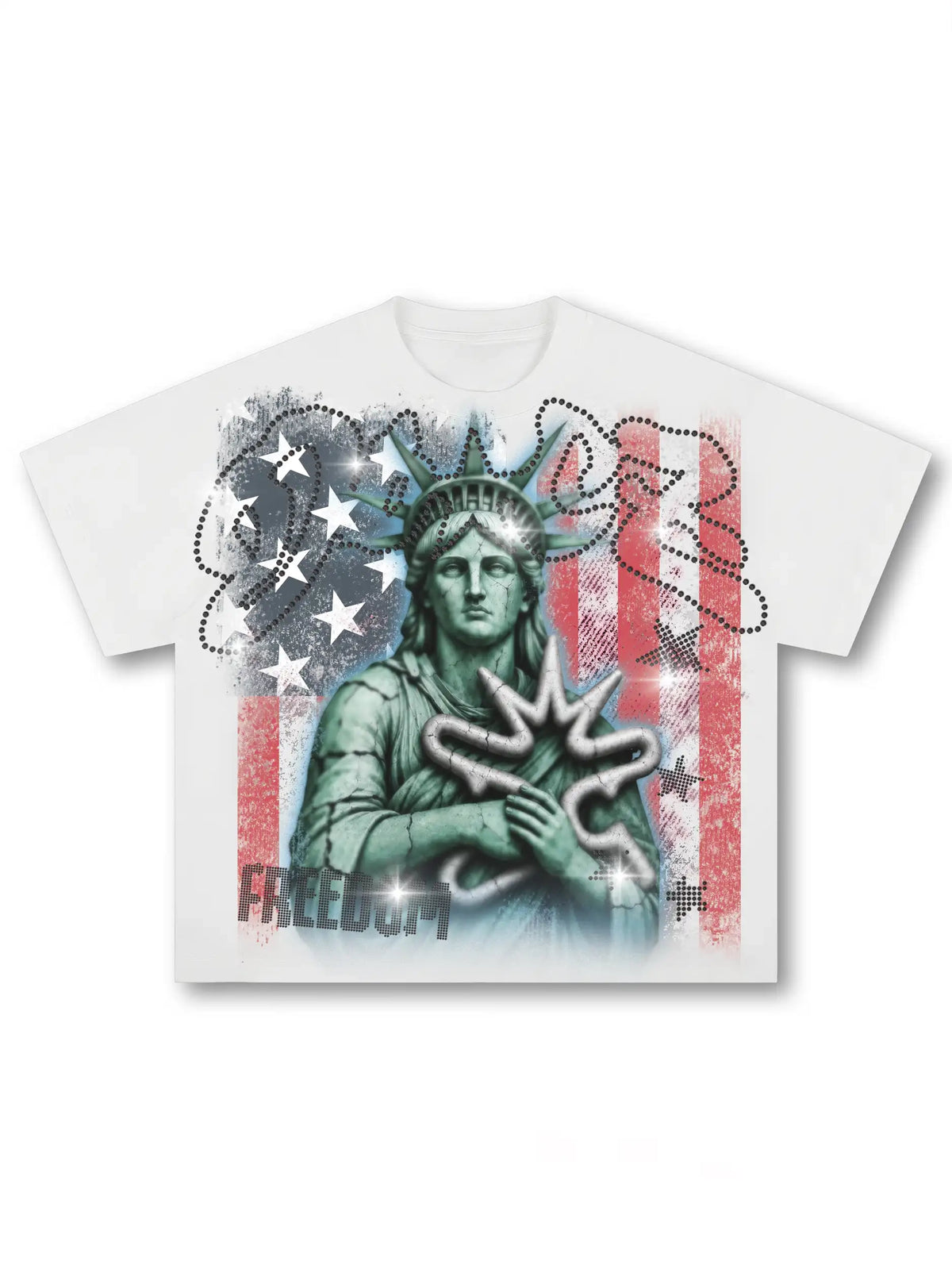 90s Grunge Liberty Bling Tee-684