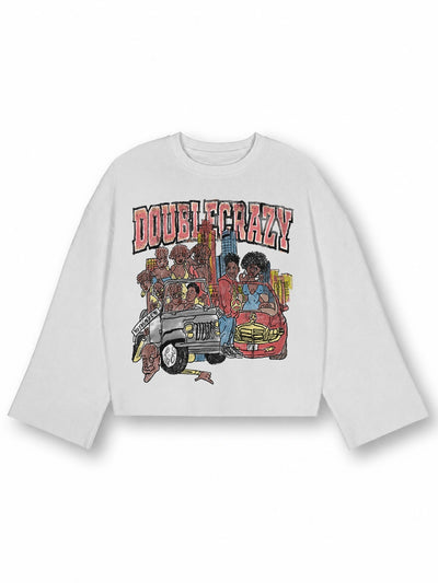 Vintage Rap Crew Studded L/S-697