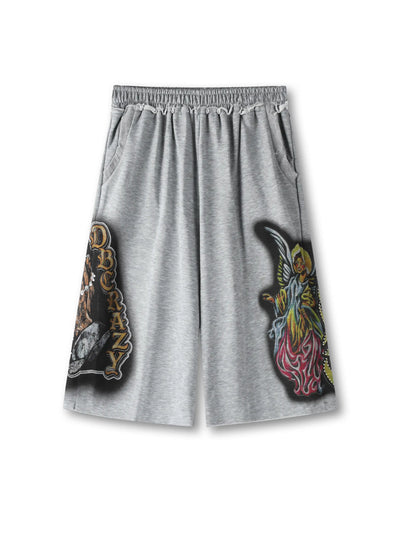 Pantalones cortos de chándal Bling Praying Hands-581