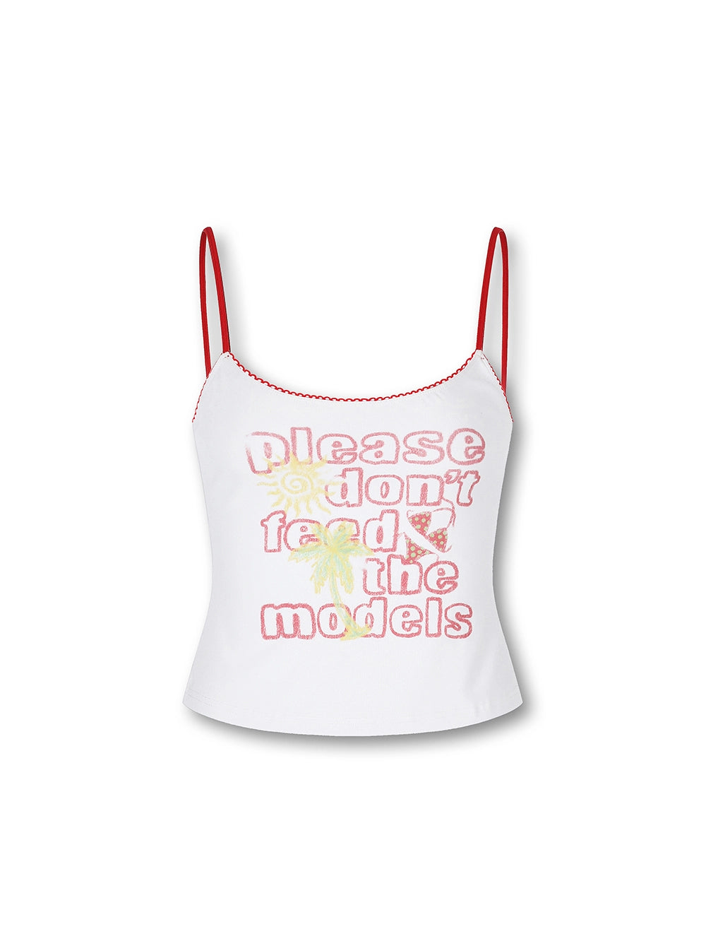 Vintage Funny Text Slim Cami-642