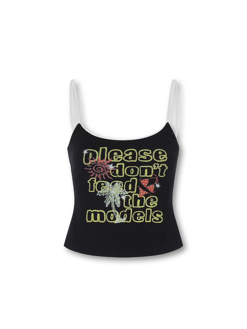 Vintage Funny Text Slim Cami-642