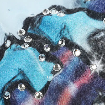 T-shirt Boxy Strass Aérographe-470