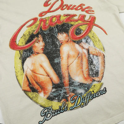 Camiseta holgada con póster de R&B desgastado de los 90-619