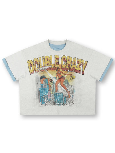 90s Bling Sci-fi Hand-drawn Tee-534