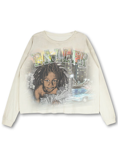 Vashed baller cash boxy long sleeve front view DoubleCrazy