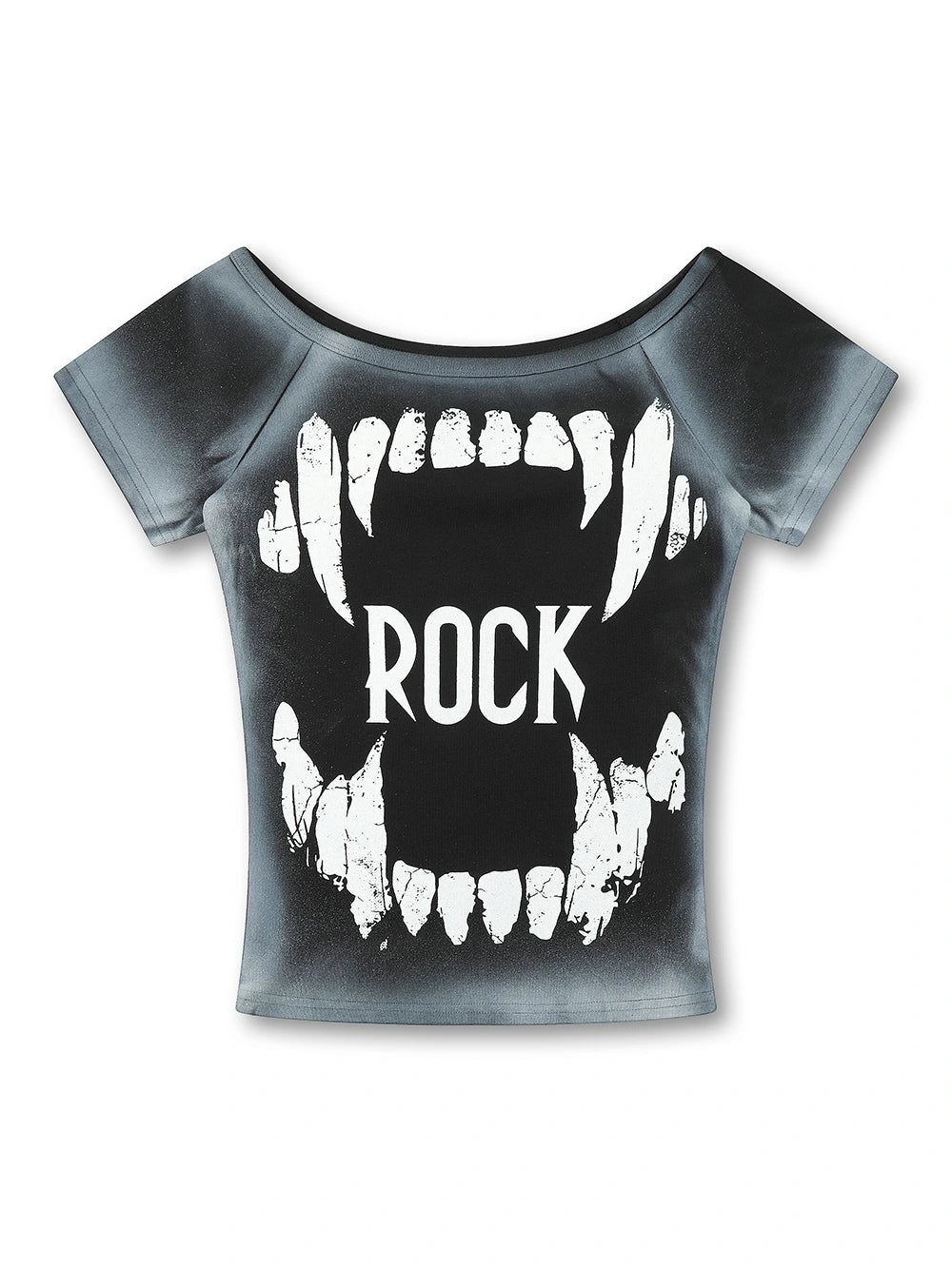 Airbrush Monster Jaw Baby Tee-S1242