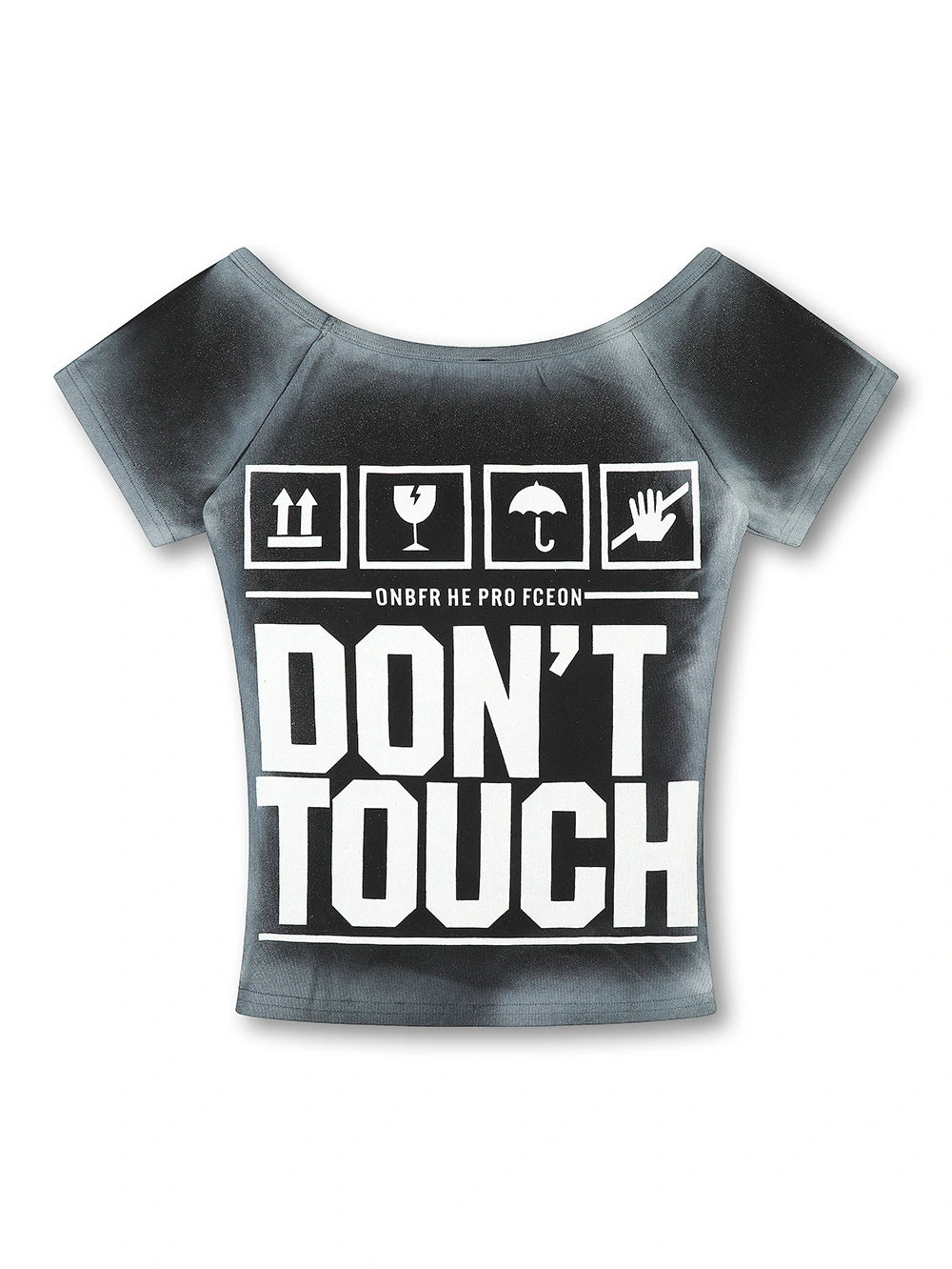 Airbrush Monster Jaw Baby Tee-S1242