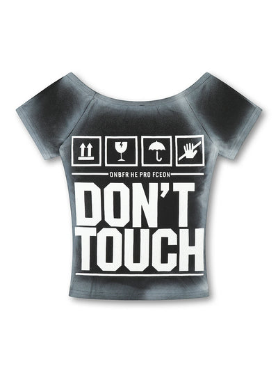 Airbrush Monster Jaw Baby Tee-S1242