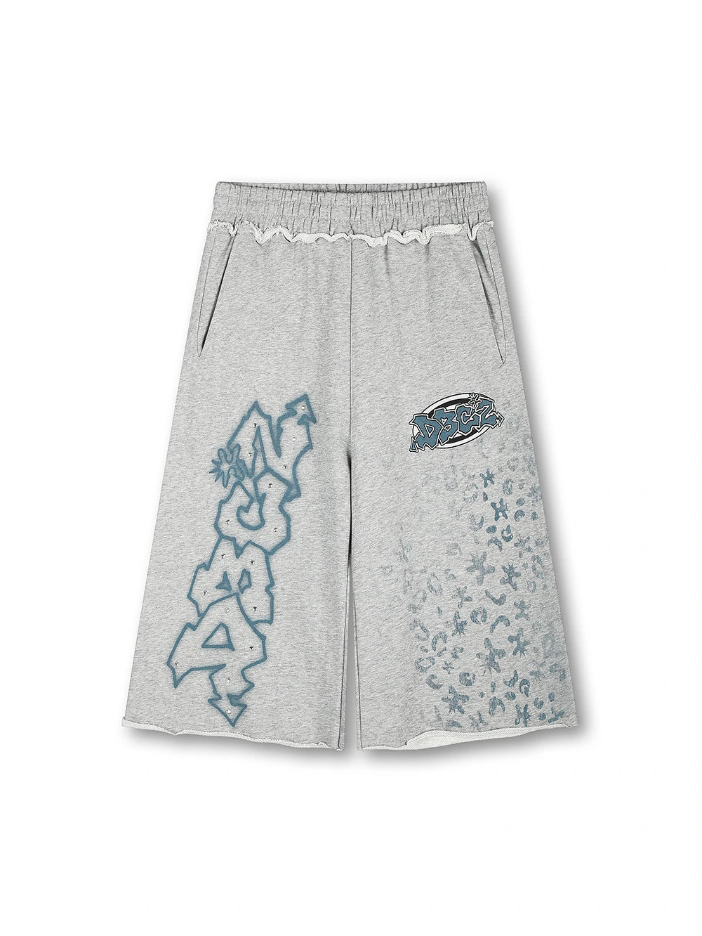 Short baggy graffiti strass-622