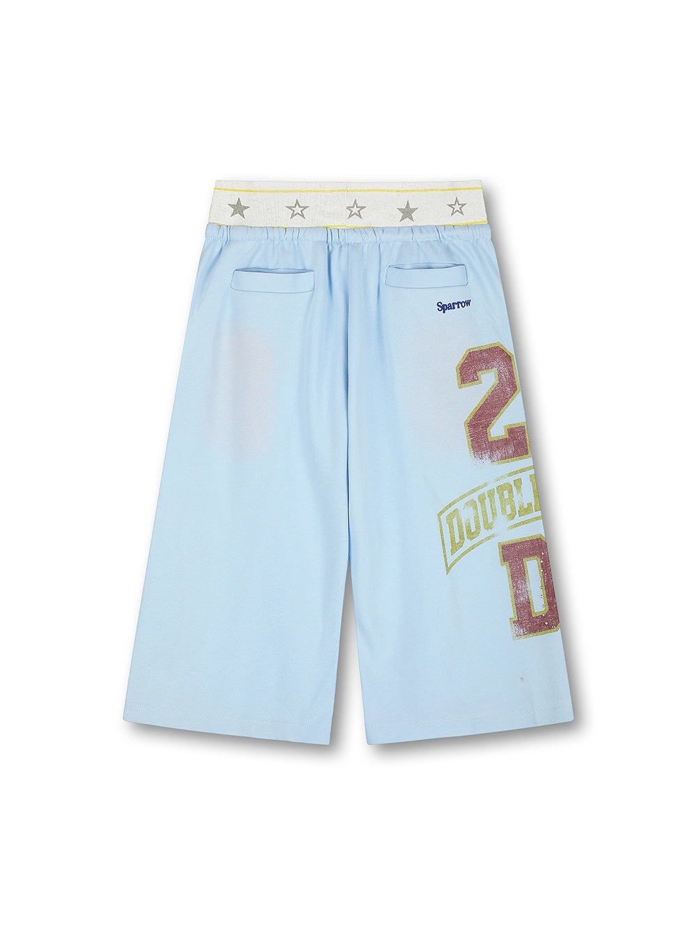 Faded Star Layered Shorts-663