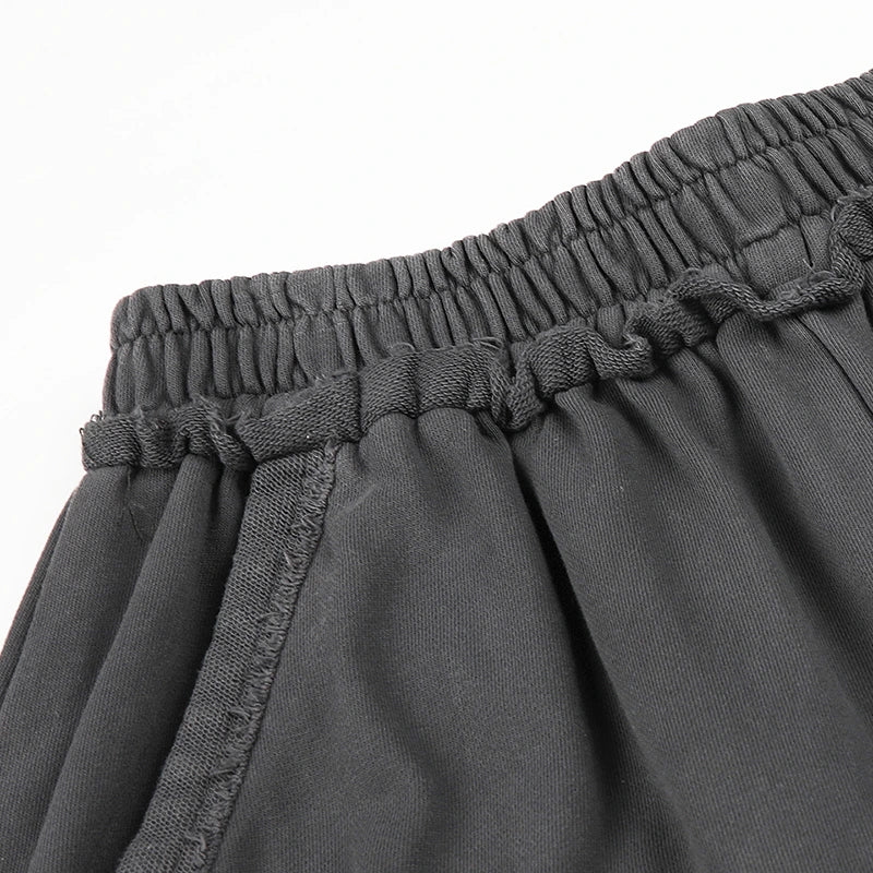Pantalones cortos de dobladillo deshilachado Sparkle Script-630