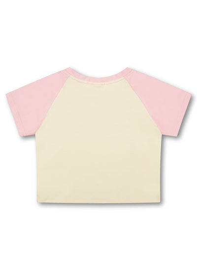 Top corto estilo retro con brillos para coche-620