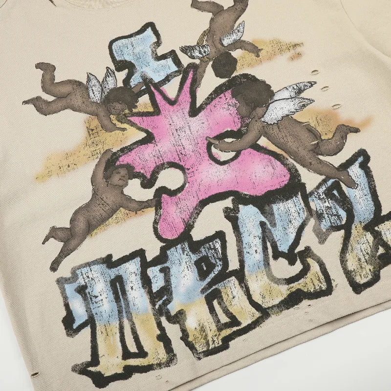 Camiseta Vintage "Ángel Grafiti"-677