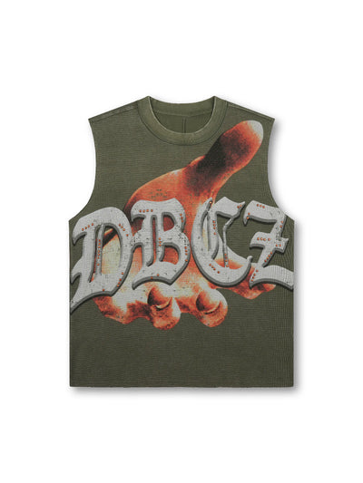 Raw Edge Punk Studded Tank-575