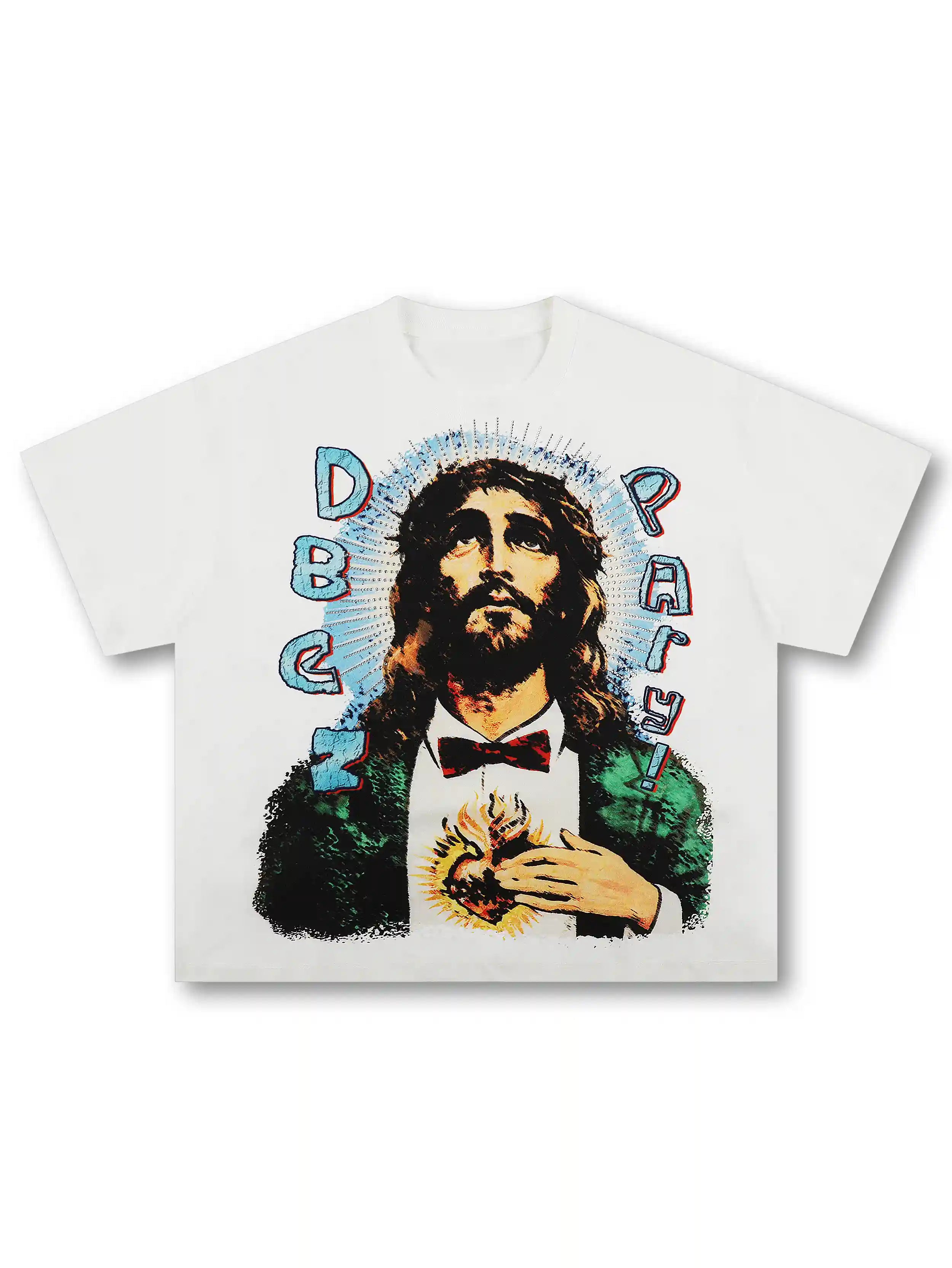 Bling Pop Art Jesus Boxy Tee-572