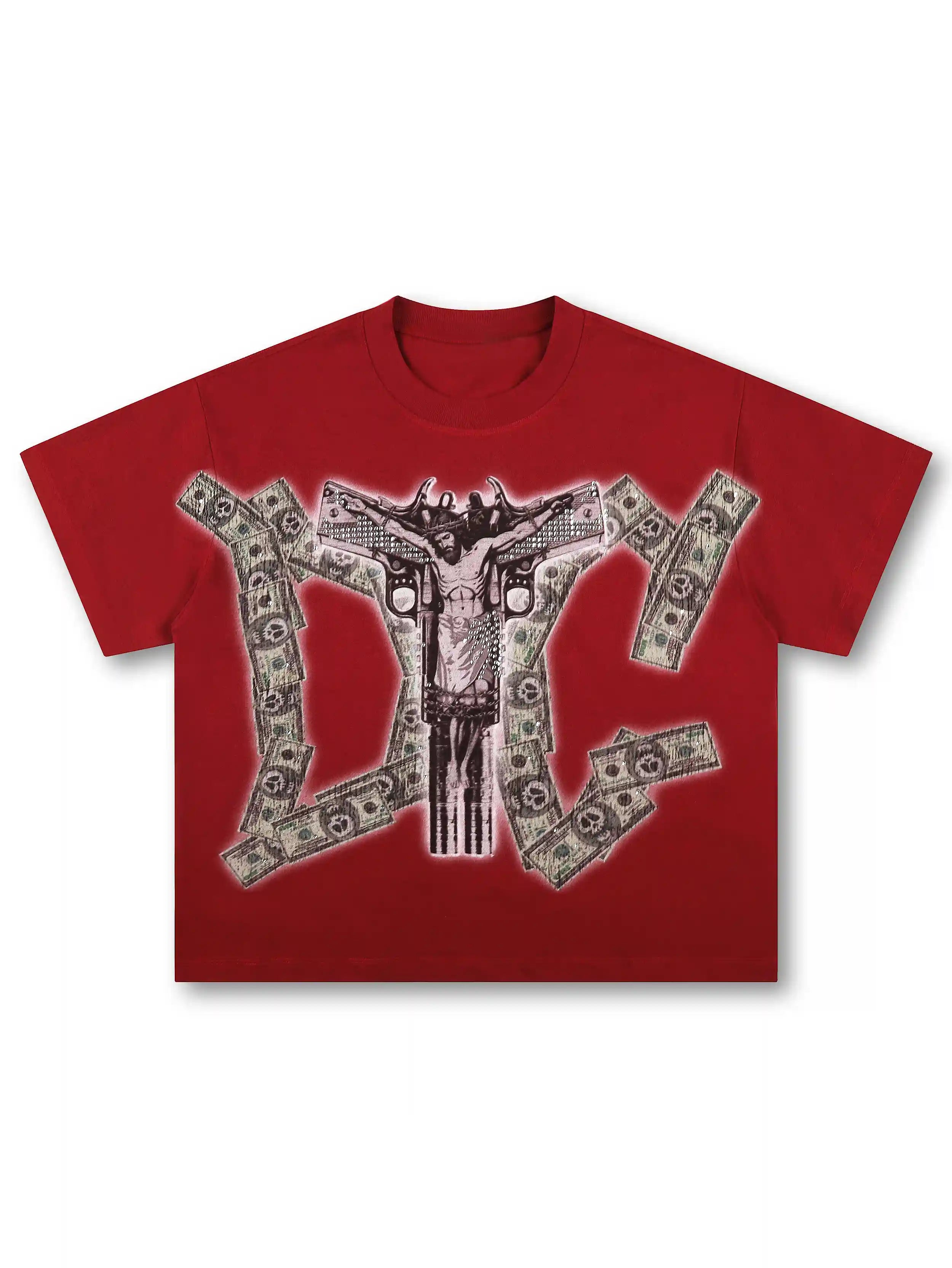 Bling Gun Jesus Sorona Boxy Tee-583