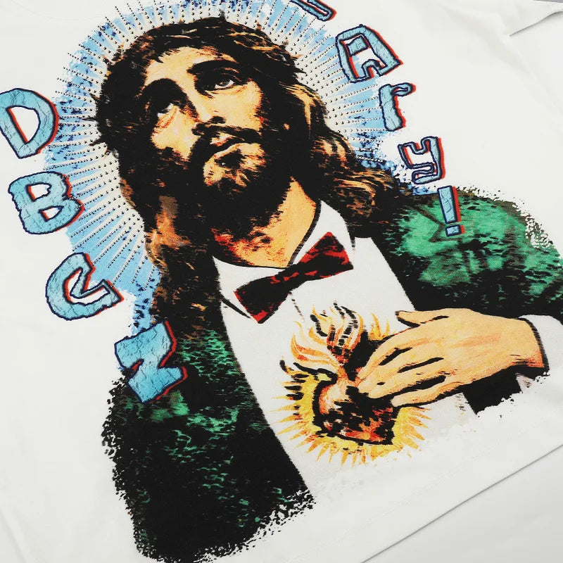 Bling Pop Art Jesus Boxy Tee-572