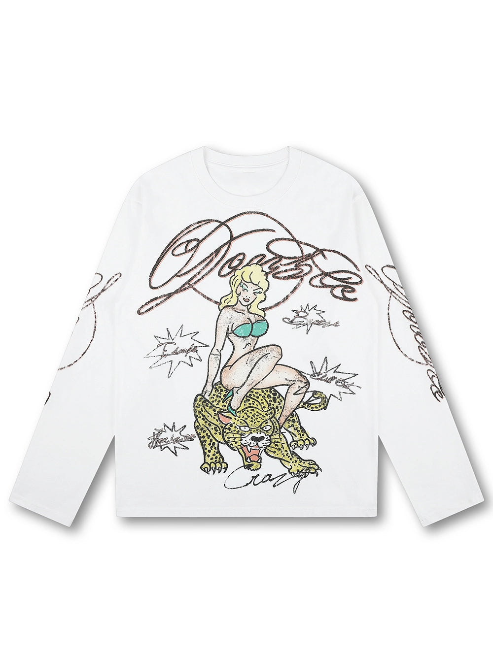 Pin-up Leopardo Manga Larga-643