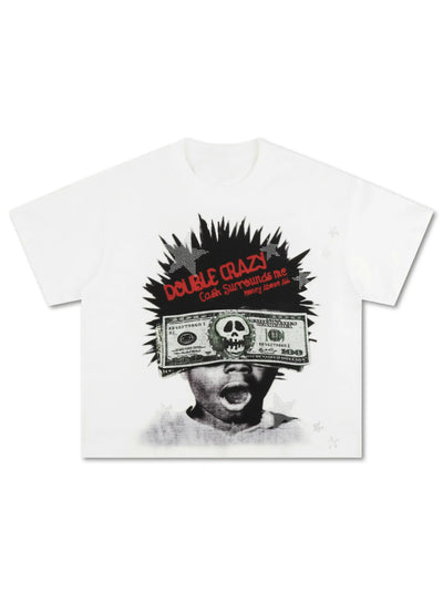 Bling Cash Afro Kid Boxy Tee-573